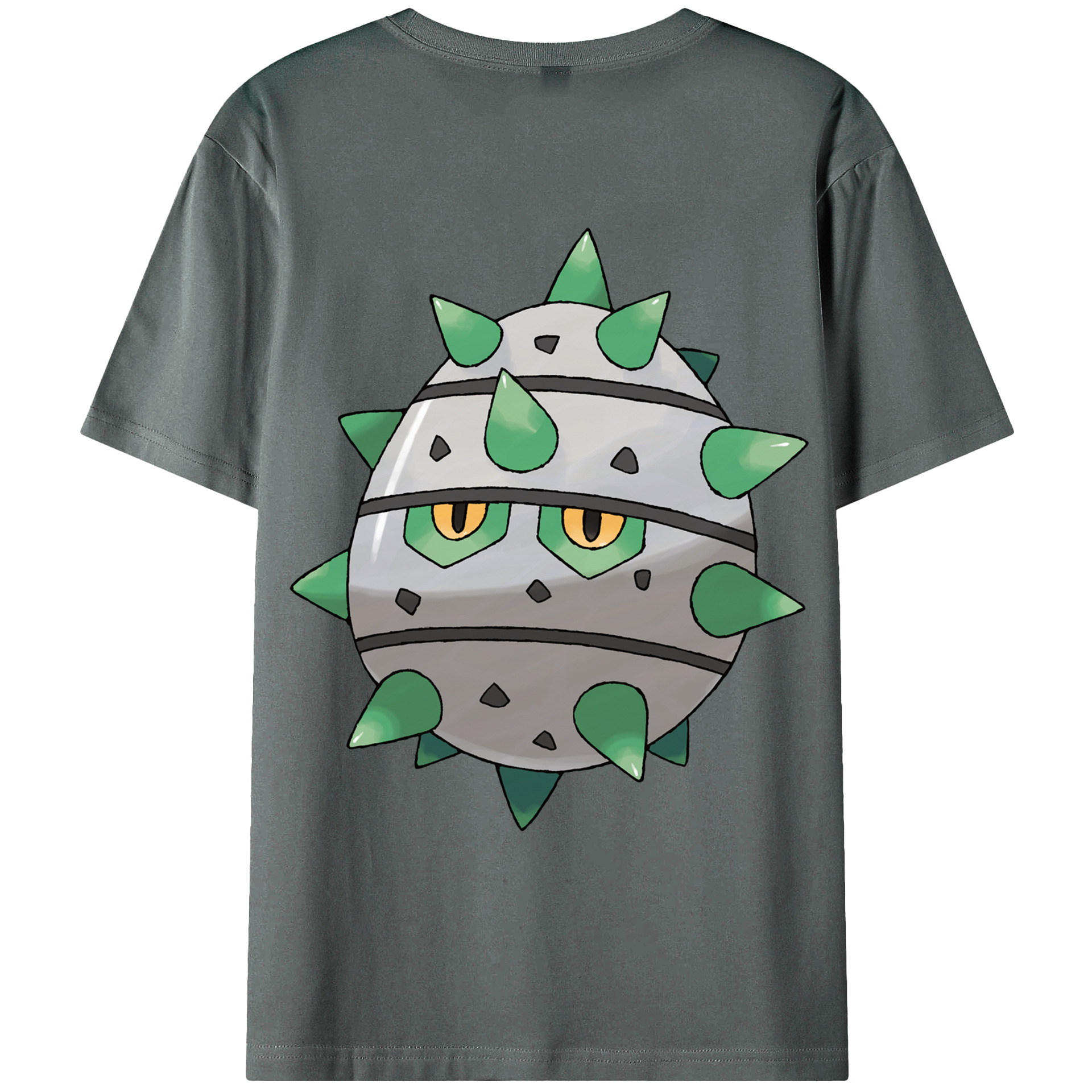（画像用） ポケットモンスター Pokémon 綿100％ メンズ半袖Tシャツ（バックプリント） 通気性